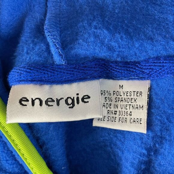 NWT Energie Baltic Blue Fleece Jacket and Matching Headband Size M - Picture 9 of 9